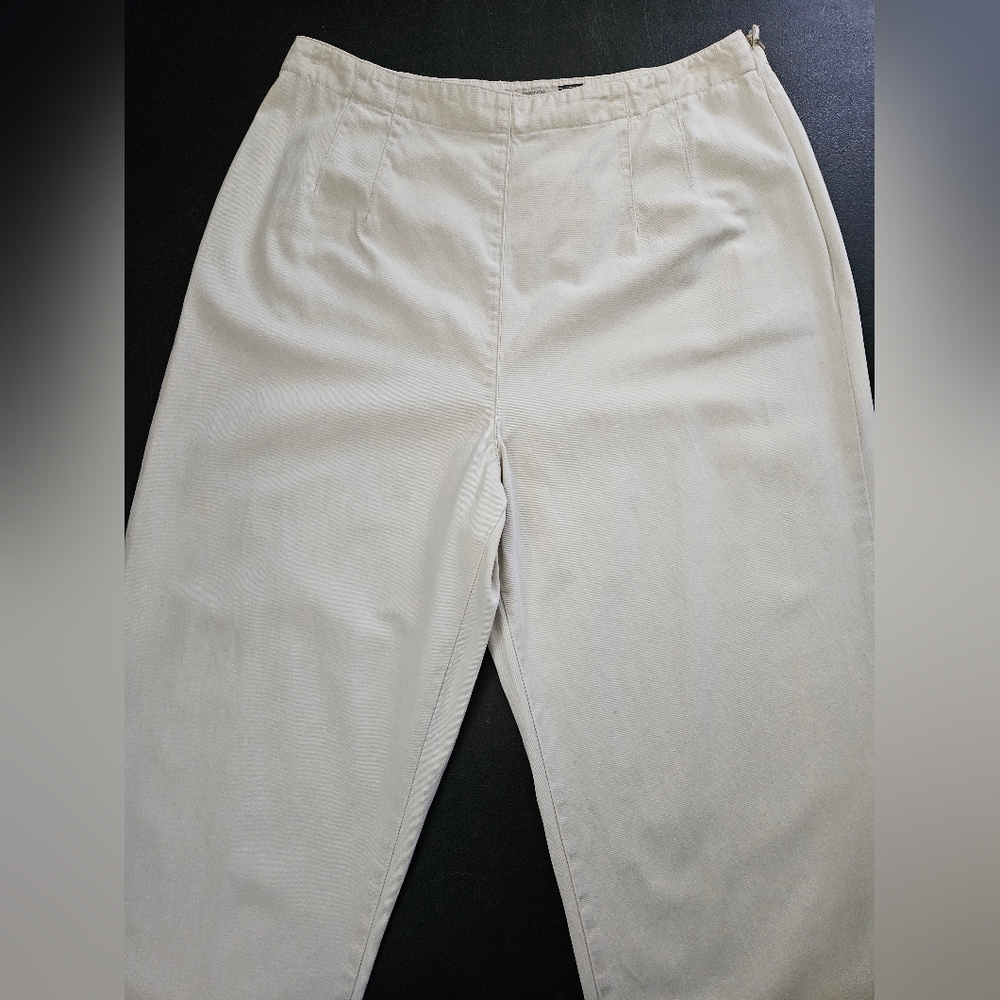 NWT - GAP Cotton Newsstand Khakis Slim Fit Tapered Leg Plain Front - Size 14